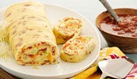 Bacon Omelet Roulade with Salsa