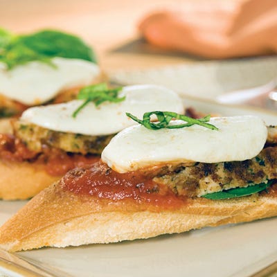 Chicken Parmesan Bruschetta