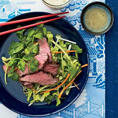 Grilled Lamb Salad with Cumin Vinaigrette