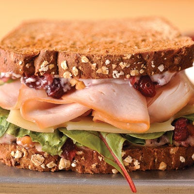 turkey berry sandwich