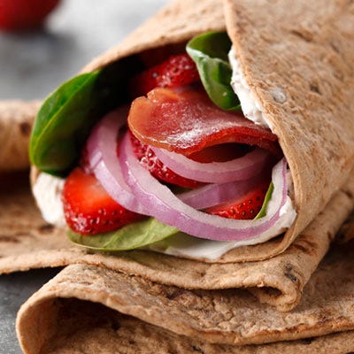 Bacon Berry Flatbread Wrap