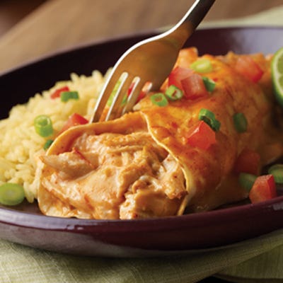 Easy Chicken and Cheese Enchiladas