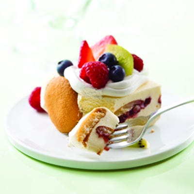 Lemon-Raspberry Mousse Squares