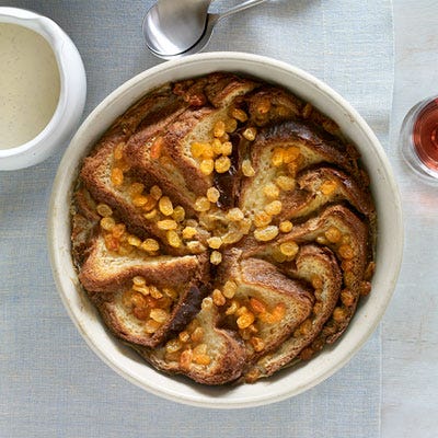 Bread and Butter Pudding with Whiskey Crème Anglaise