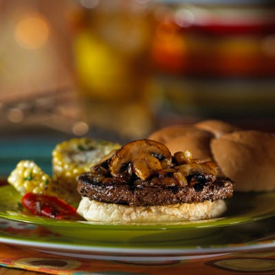 Champiñones Portobello y Cebolla Hamburguesa Topping from Morningstar Farms April 2010