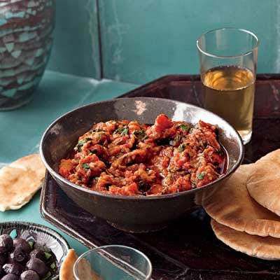 Pot-Roasted Eggplant with Tomatoes and Cumin