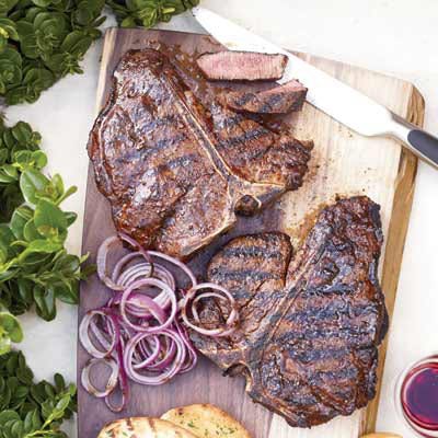 Spice-Rubbed T-Bone Steaks
