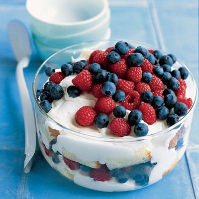 Red, White, and Blueberry Trifle