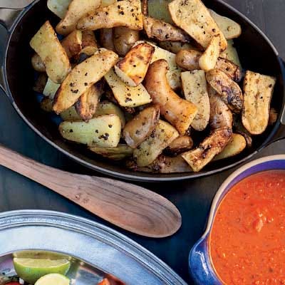 Fingerling Potatoes with Pumpkin Seed Romesco