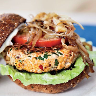 Michelle's Turkey Burgers with Lemon Mayonnaise