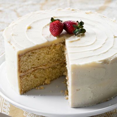 Homemade Yellow Cake with Vanilla Cream Cheese Frosting - Isabel Eats
