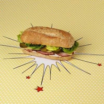 <p>Piled high with turkey, ham, Swiss cheese, and bread-and-butter pickles, this whole-wheat hero will please both hearty eaters and picky kids.</p><br /><p><b>Recipe:</b> <a href="/recipefinder/hammer-sandwich-recipe-mslo0710" target="_blank"><b>The Hammer</b></a></p>