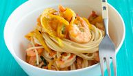 <p>Put the water on to boil before you prepare all the ingredients for this easy dinner, then cook the shrimp and vegetables at the same time as the pasta.</p><br /><p><b>Recipe:</b> <a href="/recipefinder/sesame-shrimp-noodles-recipe-mslo0710" target="_blank"><b>Sesame Shrimp and Noodles</b></a></p>