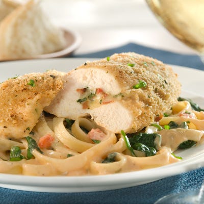Fontina and Bacon-Stuffed Chicken Breasts