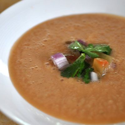 <p>If you're nuts about summer time (read: watermelon), this is the soup for you. Chilled, refreshing, and spicy, it's the perfect soup with which to enjoy the last days of summer.</p><br /><p><b>Recipe: </b><a href="/recipefinder/cucumber-watermelon-soup-recipe-opr0910" target="_blank"><b>Cucumber-Watermelon Soup</b></a></p>