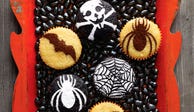 Stenciled Chocolate Cupcakes