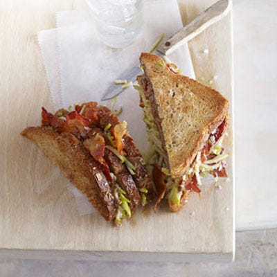 Almond Butter and Bacon Sandwich