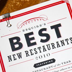 Esquire's Best New Restaurants 2010