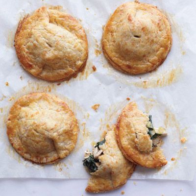 <p>These pies would also be delicious with spinach or Swiss chard in place of the kale. Or, make a vegetarian version with cooked mushrooms instead of the chicken.</p><p><b>Recipe:</b> <a href="/recipefinder/chicken-kale-hand-pies-cheddar-crust-recipe-mslo0211" target="_blank"><b>Chicken and Kale Hand Pies with Cheddar Crust</b></a></p>