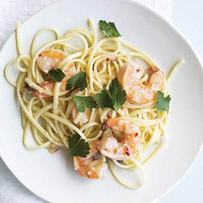Linguine with Shrimp and White Wine