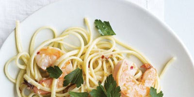 Linguine with Shrimp and White Wine Recipe