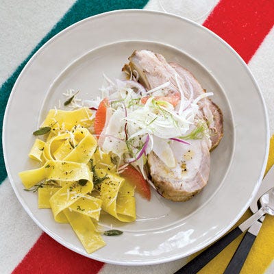 Roast Pork Loin with Fennel Salad