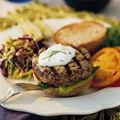 <p>Ground turkey is the standard lean alternative to ground beef — and a good one — but burgers made from it can be dry and bland. These turkey burgers are particularly moist and flavorful because mushrooms are used to extend the ground meat.</p><br />
<p><b>Recipe: </b><a href="/recipefinder/turkey-mushroom-burgers-recipe-5611" target="_blank"><b>Turkey-Mushroom Burgers</b></a></p>
