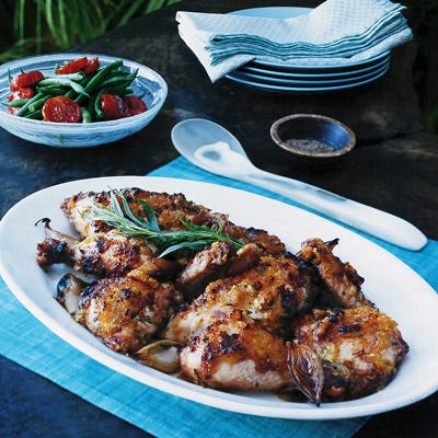 Sweet and Savory Baked Chicken with Pineapple and Tarragon