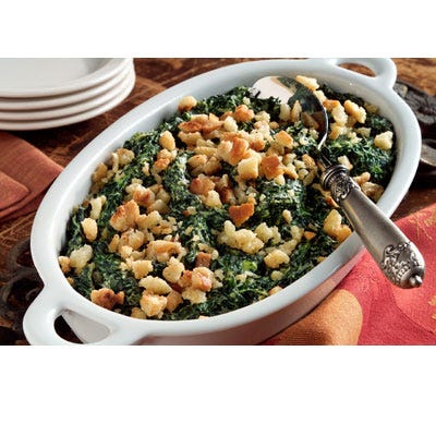 Classic Creamed Spinach Casserole