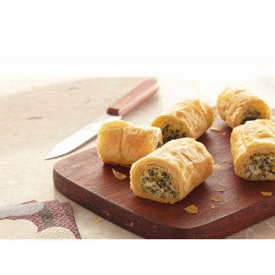 Make-Ahead Spinach Phyllo Roll-Ups