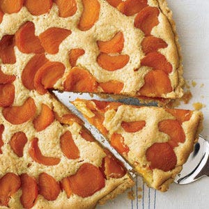 This dried-apricot tart is crispy and tender, tangy and sweet all at the same time. The recipe also works with fresh apricots; just omit the poaching step.<br /><br />
<b>Recipe: <a href="/recipefinder/apricot-almond-brown-butter-tart-recipe"target="_new">Apricot, Almond, and Brown Butter Tart</a></b>