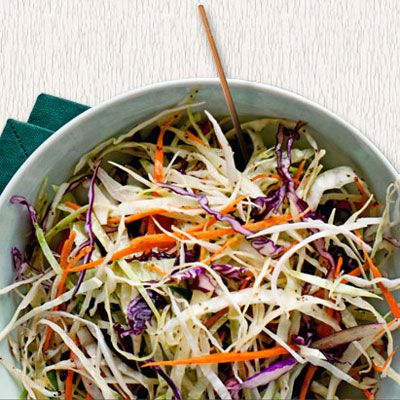 <p>Red and green cabbage and bright orange carrots make this side dish a festive, colorful addition to any buffet.</p><br /> <p><b>Recipe:</b> <a href="/recipefinder/tricolor-coleslaw-recipe-opr0211" target="_blank"><b>Tricolor Coleslaw</b></a></p>