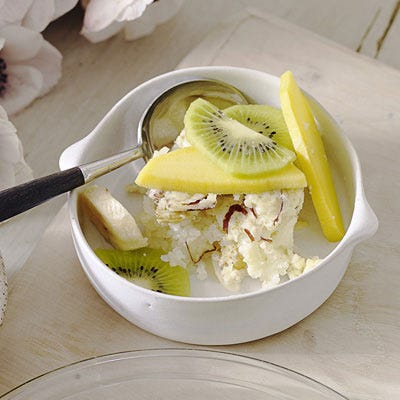 Baked Coconut and Lime Rice Pudding