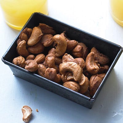 <p>It's a bright idea to add citrus to classic party nuts.</p><br />

<p><b>Recipe:</b> <a href="/recipefinder/chile-lime-cashews-recipe-mslo0311" target="_blank"><b>Chile-Lime Cashews</b></a></p>