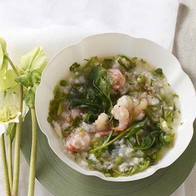 Shrimp, Pea and Rice Stew