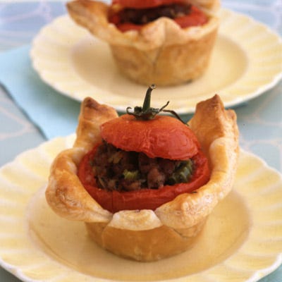 Stuffed Tomatoes in Puff Pastry