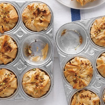 Eggplant-Feta Phyllo Pies