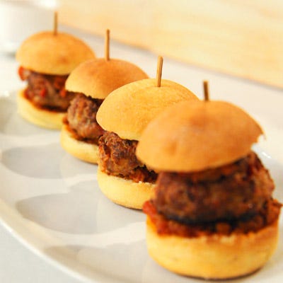 Spicy Pork Meatball Sliders