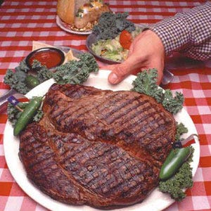 72-ounce Sirloin Steak