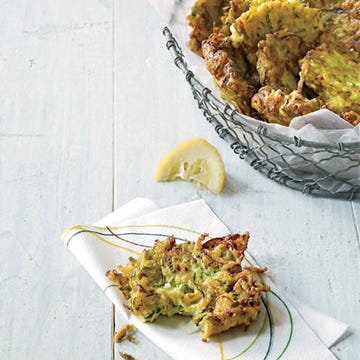 <p>These Mario Batali fritters feature zucchini, garlic, and fresh sheep-milk ricotta cheese.</p><br /><p><b>Recipe:</b> <a href="/recipefinder/zucchini-ricotta-fritters-recipe-fw0811" target="_blank"><b>Zucchini-Ricotta Fritters</b></a></p>