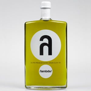 <p><b>$54 per bottle.</b></p><br /><p>Produced on the Greek island of Crete, the Koroneiki olives used to make Lambda are harvested by hand. Koroneiki olives are known to be the best Greek variety available with a famous fruity flavor. They are cold pressed within 10 hours of picking. The oil is later packaged by hand in a sleek 500 ml bottle. But can one really taste the difference?</p><br /><p>Probably. The oil is said to have a distinct fruity flavor and slight peppery tones. It also has an extremely low acidity - 0.19°, while your average extra virgin oils vary between 0.1 and 0.8°.</p>