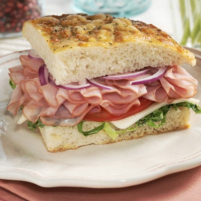 Honey Ham on Focaccia