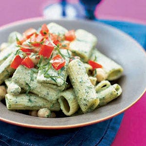 Rigatoni-with-Pesto-and-Chickpeas