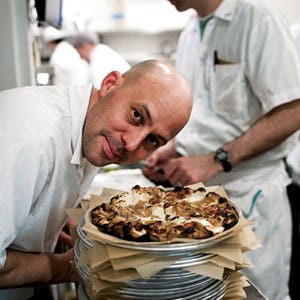 <p><b>Signature Item</b>: Popeye (with pecorino, Gruyère, mozzarella, spinach, black pepper, and garlic).<br />

Sullivan Street Bakery founder <a href="http://www.foodandwine.com/articles/where-to-go-next-new-pizza-artisans" target="_blank"> Jim Lahey</a> is one of the country's elite bakers, so it makes sense that people can't stop talking about his chewy, crisp, ever-so-slightly tangy pie crusts. Lahey's newest project: He developed the menu for Crust, a soon-to-open Neapolitan-style pie spot at LaGuardia Airport. <a href="http://www.co-pane.com" target="_blank">co-pane.com</a>.</p>