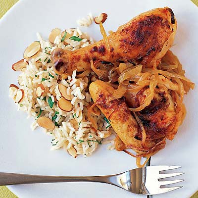Baked Chicken and Onions