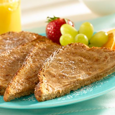 <p>For a special twist kids will enjoy, cut this sweet cinnamon toast in strips and dip in low sugar maple syrup.</p><br /><p><b>Recipe:</b> <a href="/recipefinder/easiest-ever-french-toast-recipe-icbinb1011"><b>Easiest Ever French Toast</b></a></p>