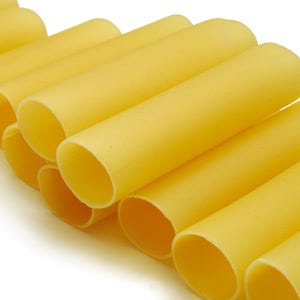 Pasta Cannelloni <p>Literally meaning "large tubes," cannelloni is a fresh rectangular sheet of pasta that is rolled and boiled, then stuffed with substantial meat and/or cheese fillings and topped with a tomato or béchamel sauce. Cannelloni is often mistaken for manicotti (or "sleeves"), which are premade wide tubes of pasta.</p><br />
<p><b>Recipe:</b> <a href="/recipefinder/pumpkin-cannelloni-sage-brown-butter-sauce-recipe"><b>Pumpkin Cannelloni with Sage Brown-Butter Sauce</b></a></p>
