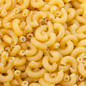 Elbow Macaroni <p>Elbow macaroni is actually a subset of a wide variety of short, dried, and hollow durum wheat pastas that fall under the term <i>maccheroni</i>. Beloved by kids and adults alike, elbow (or <i>gomiti</i> in Italian) is a versatile base for a wide variety of dishes from baked pastas to cold pasta salads. It's typically combined with sauces that contain sausage, vegetables, and cheese (or if you're in the grade-school set, just plain old <a href="/search/fast_search_recipes?search_term=mac+and+cheese">mac and cheese</a>).</p><br />
<p><a href="/search/fast_search_recipes?search_term=elbow+macaroni"><b>Find recipes with elbow macaroni</b></a></p>