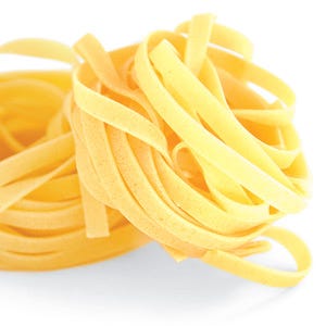 Fettuccini <p>Meaning "small ribbons," this fresh egg pasta cut into narrow strips is often served with <a href="/search/fast_search_recipes?search_term=ragu">ragu</a> (traditionally, a thick sauce with ground beef) in Italy. However, this versatile noodle can be paired with a wide variety of vegetables and cheese- or cream-based sauces. </p><br />
<p><a href="/search/fast_search_recipes?search_term=fettuccine"><b>Find recipes with fettuccine</b></a></p>