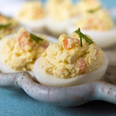 Eric Ripert's Deviled Eggs with Smoked Salmon